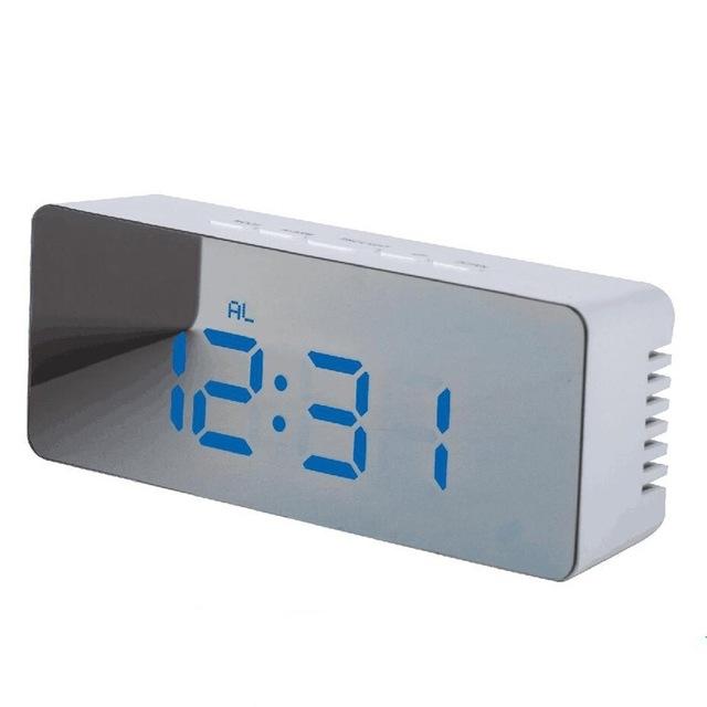 Horloge Miroir Numérique Multifonction à LED, Affichage Heure et Température - IVOIRART.COM