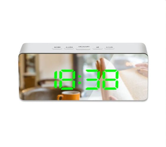 Horloge Miroir Numérique Multifonction à LED, Affichage Heure et Température - IVOIRART.COM