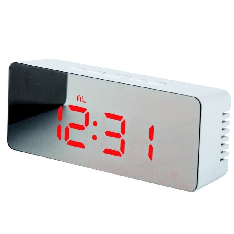 Horloge Miroir Numérique Multifonction à LED, Affichage Heure et Température - IVOIRART.COM