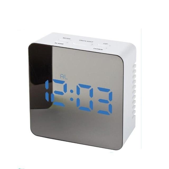 Horloge Miroir Numérique Multifonction à LED, Affichage Heure et Température - IVOIRART.COM