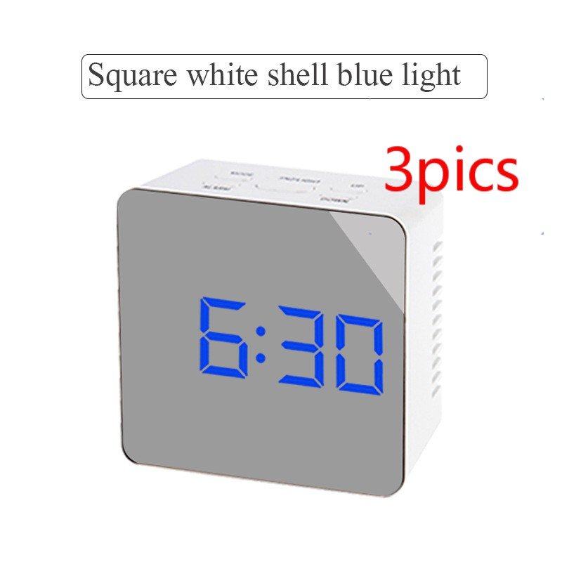Horloge Miroir Numérique Multifonction à LED, Affichage Heure et Température - IVOIRART.COM