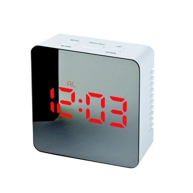 Horloge Miroir Numérique Multifonction à LED, Affichage Heure et Température - IVOIRART.COM
