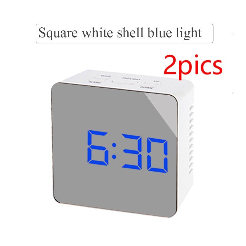Horloge Miroir Numérique Multifonction à LED, Affichage Heure et Température - IVOIRART.COM