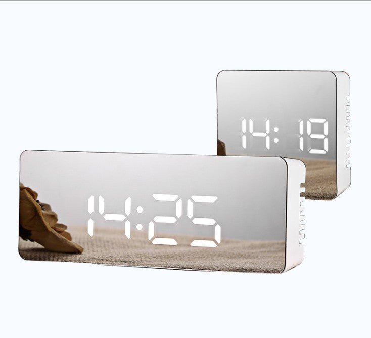 Horloge Miroir Numérique Multifonction à LED, Affichage Heure et Température - IVOIRART.COM