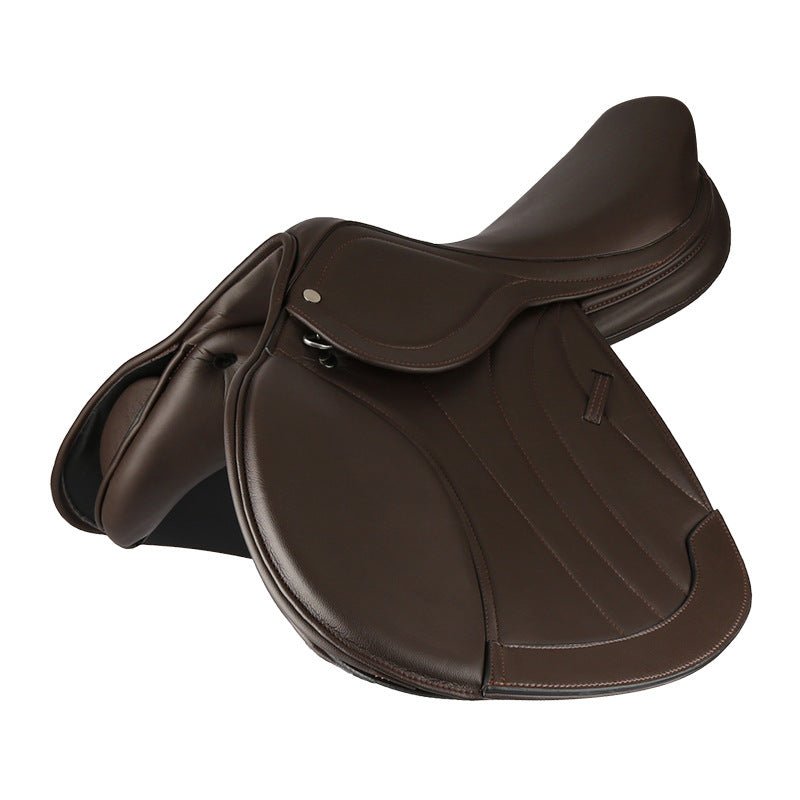 Horse Obstacle Saddle Microfiber Double-layer Fit Saddle Teaching Saddle Saddle - IVOIRART.COM