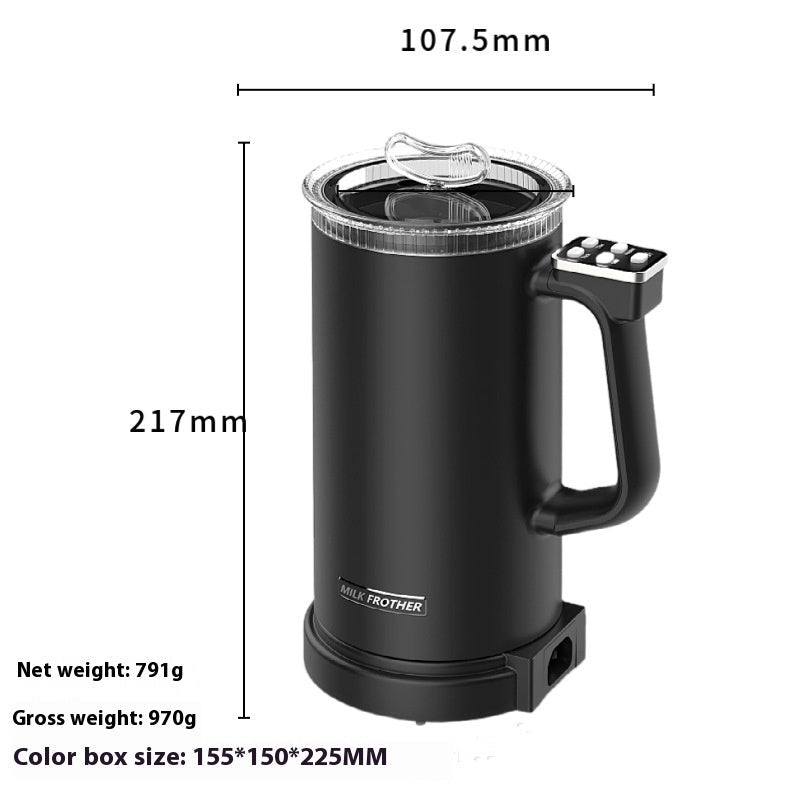 Hot And Cold Double Electric Milk Frother Coffee Latte - IVOIRART.COM