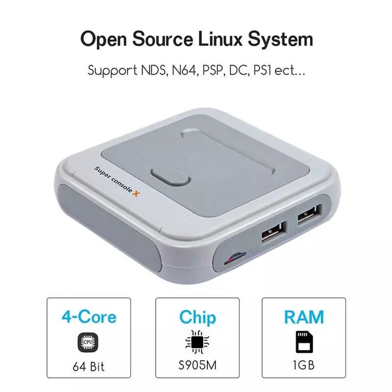 Hôte d'Arcade Portable HD Sans Fil Avec Émulateur de Jeux Multiplateformes - IVOIRART.COM