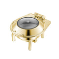 Hotel Restaurant Bufei Golden Stainless Steel Buffet Stove - IVOIRART.COM