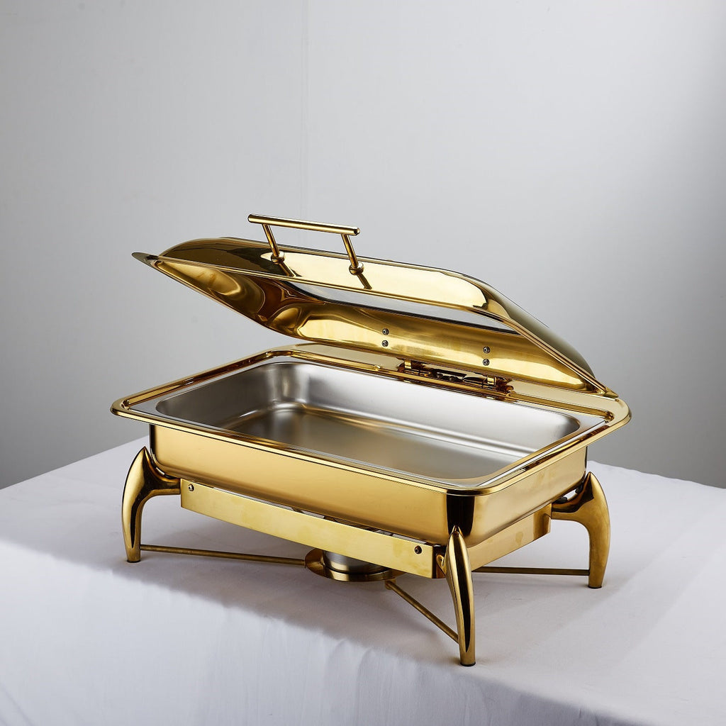 Hotel Restaurant Bufei Golden Stainless Steel Buffet Stove - IVOIRART.COM