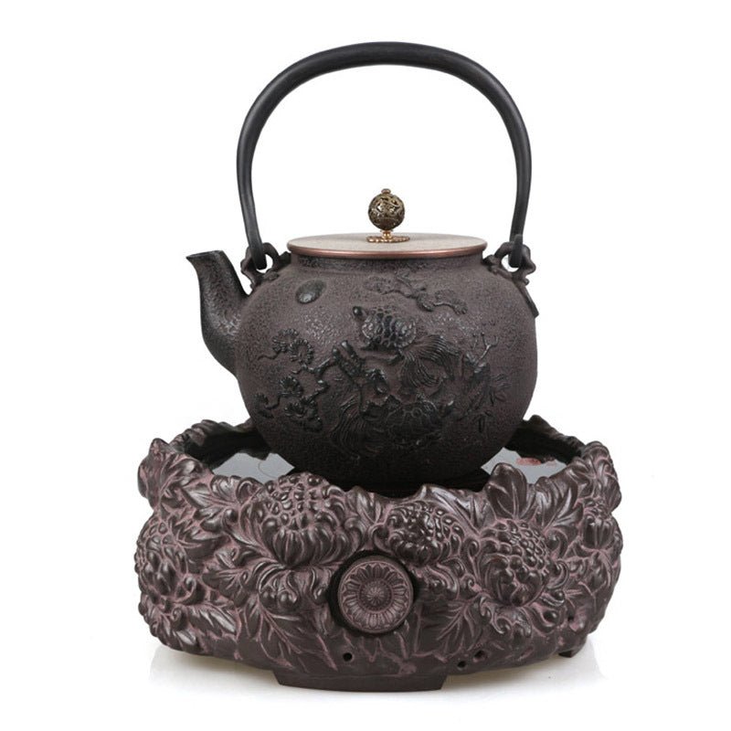 Household Fashion Pig Iron Pot Tea Set - IVOIRART.COM