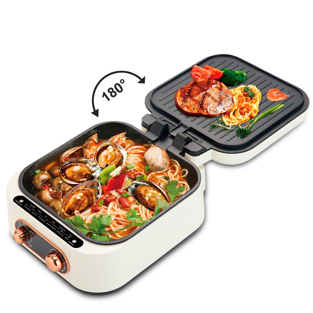 Household Multi-functional Electric Cooker Hot Pot Roasting Hot Pot One - IVOIRART.COM