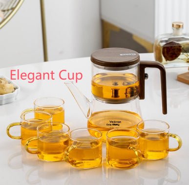 Household Thickened Borosilicate Magnetic Glass Type Elegant Cup - IVOIRART.COM