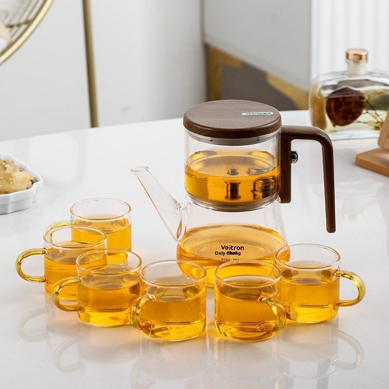 Household Thickened Borosilicate Magnetic Glass Type Elegant Cup - IVOIRART.COM