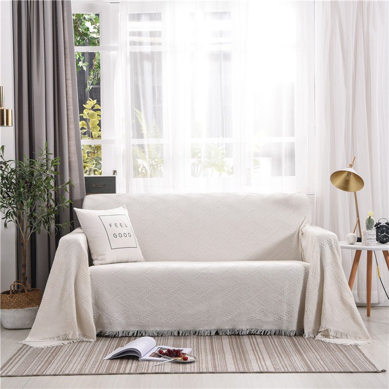 Housse de canapé nordique simple, serviette intégrale universelle pour canapé modulable - IVOIRART.COM
