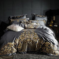 Housse de couette brodée en coton chinois 100% pour lit 1,8m - Moderne, simple chic - IVOIRART.COM