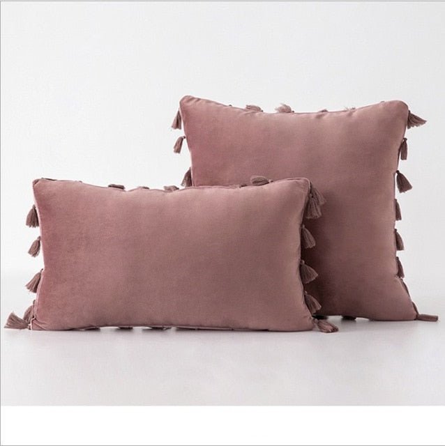 Housse de coussin de canapé en velours somptueux, élégance et confort - IVOIRART.COM