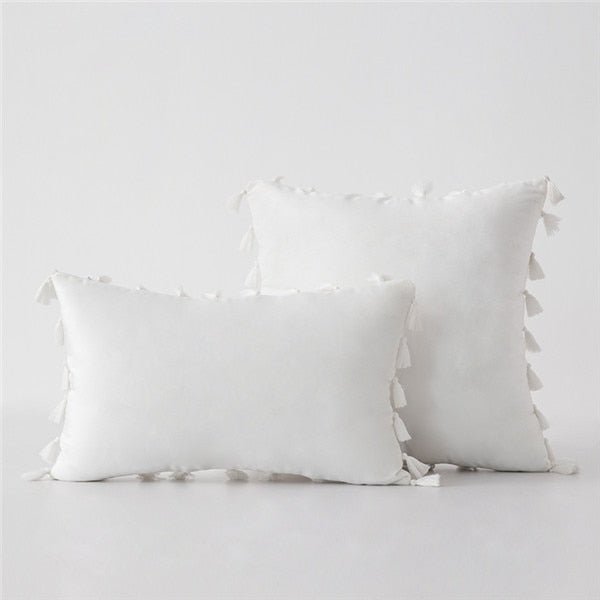 Housse de coussin de canapé en velours somptueux, élégance et confort - IVOIRART.COM