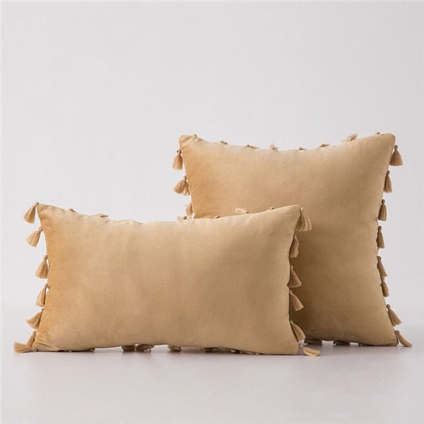 Housse de coussin de canapé en velours somptueux, élégance et confort - IVOIRART.COM
