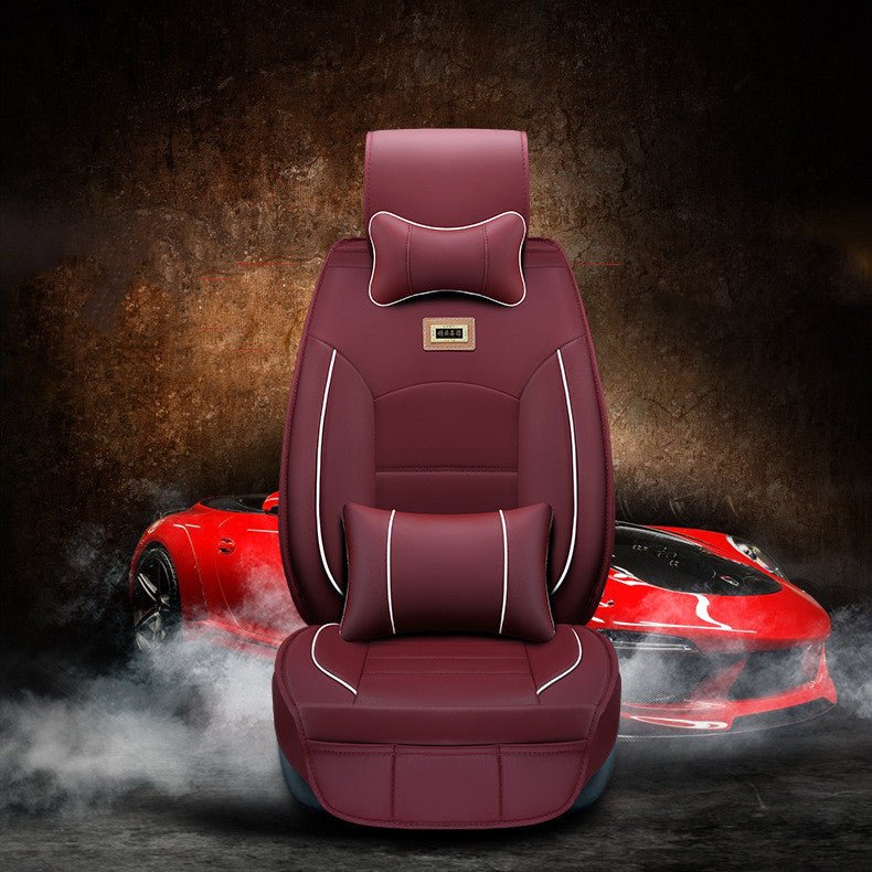 Housse de coussin pour siège auto en cuir avec garnissage coton cinq places personnalisable - IVOIRART.COM
