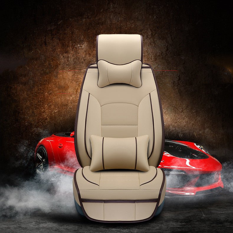 Housse de coussin pour siège auto en cuir avec garnissage coton cinq places personnalisable - IVOIRART.COM