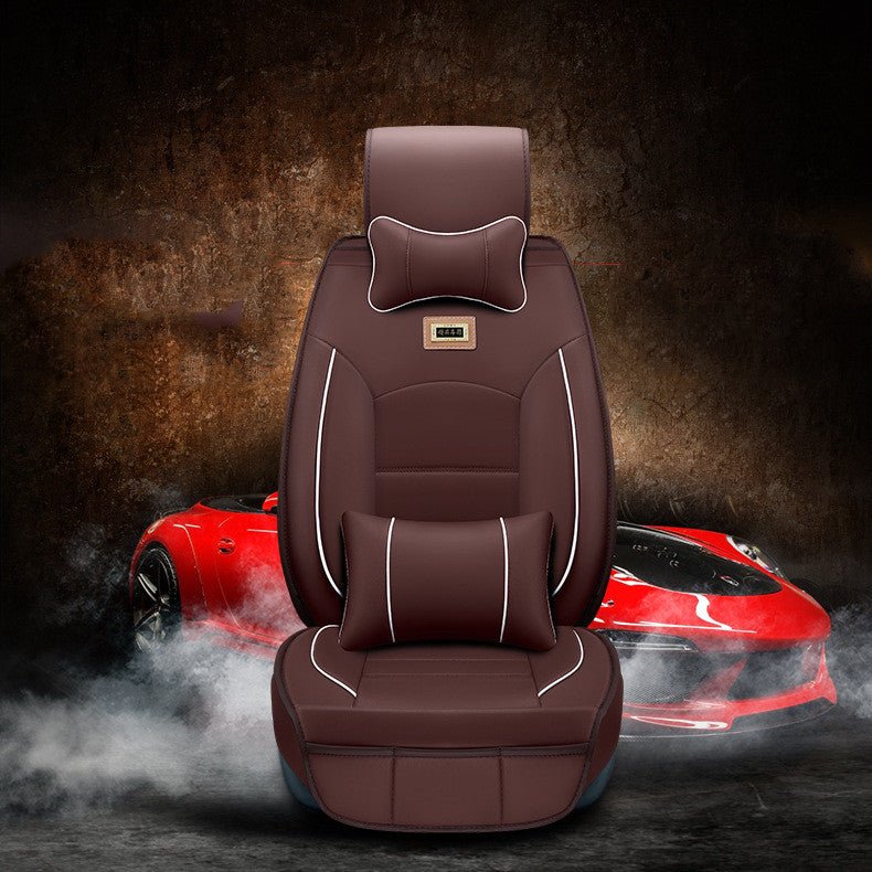 Housse de coussin pour siège auto en cuir avec garnissage coton cinq places personnalisable - IVOIRART.COM