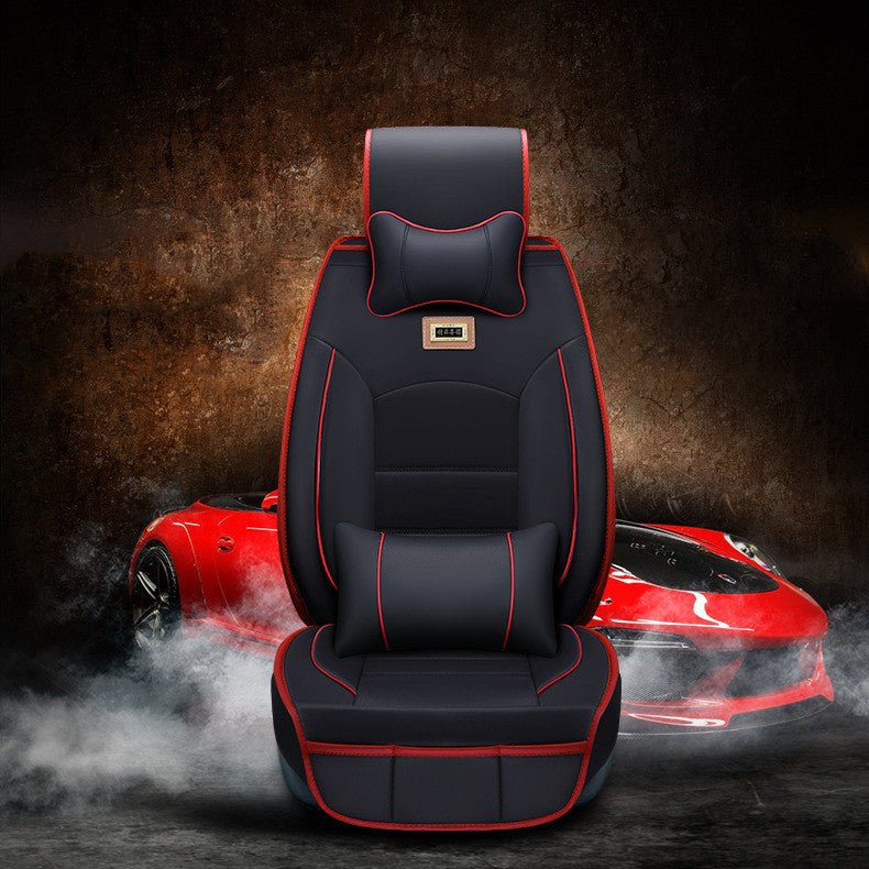 Housse de coussin pour siège auto en cuir avec garnissage coton cinq places personnalisable - IVOIRART.COM