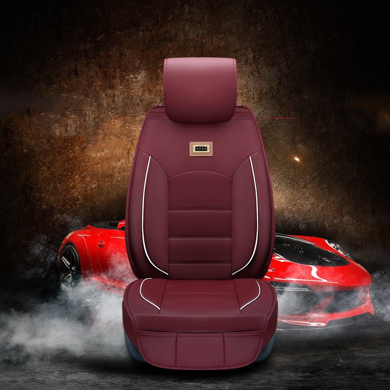 Housse de coussin pour siège auto en cuir avec garnissage coton cinq places personnalisable - IVOIRART.COM