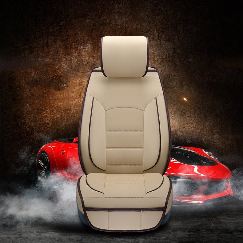 Housse de coussin pour siège auto en cuir avec garnissage coton cinq places personnalisable - IVOIRART.COM