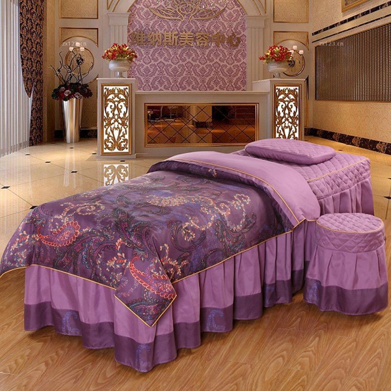 Housse de lit salon Beauté en coton 180x230 cm - Tissu sergé, style casual doux! - IVOIRART.COM