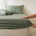 Housse de Protection de Couette en Satin Coton Uni, Élégante et Confortable - IVOIRART.COM