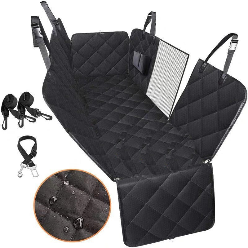 Housse Protectrice avec Maille pour Siège Arrière Voiture Chien, Sécurité Confort Voyage - IVOIRART.COM