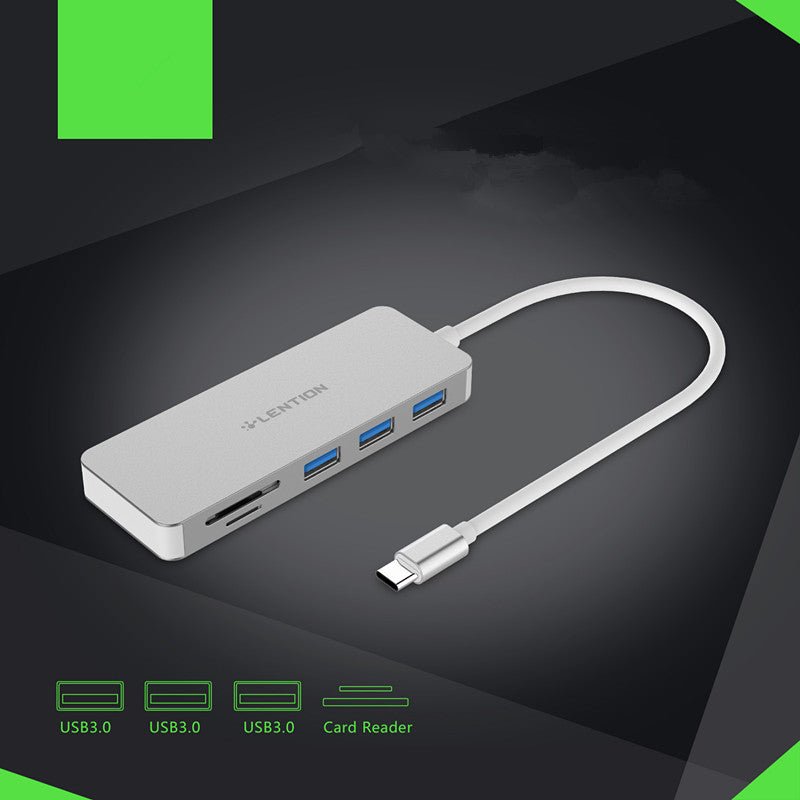 Hub multifonction USB 3.0 avec lecteur de cartes SD et TF, 3 ports USB 3.0 - IVOIRART.COM