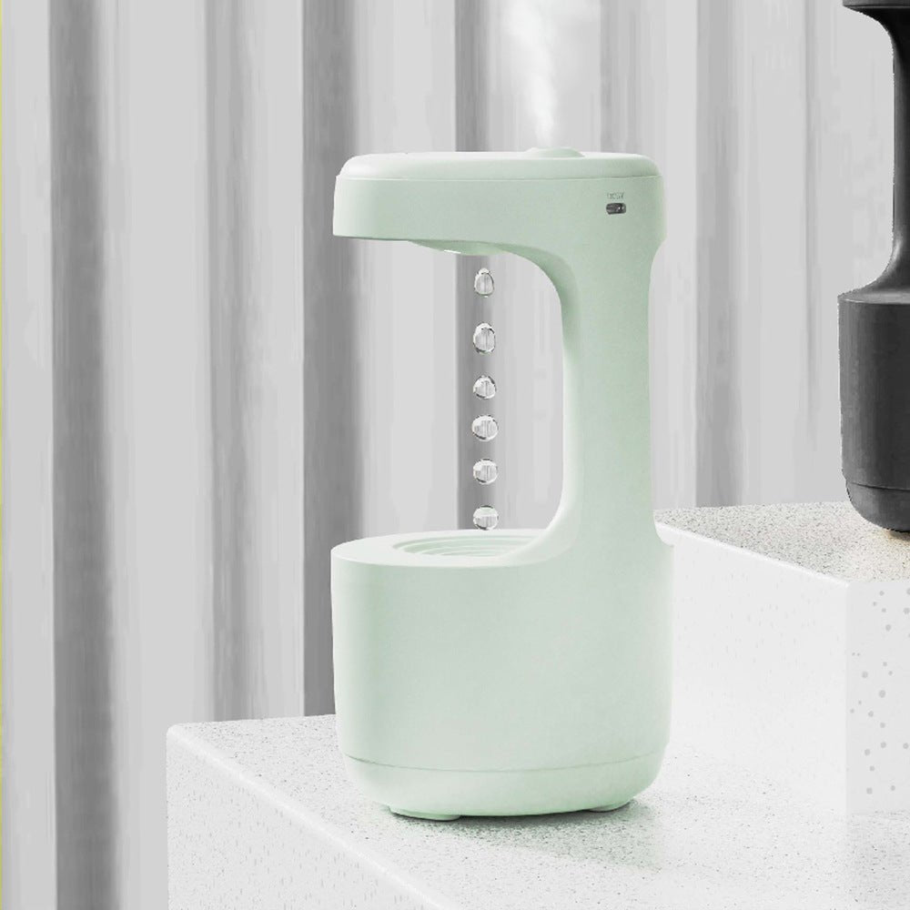 Humidificateur Anti-Gravité avec Horloge Goutte d’Eau, Diffuseur d’Arôme Ultra-Silencieux pour Bureau et Chambre, Grande Capacité - IVOIRART.COM