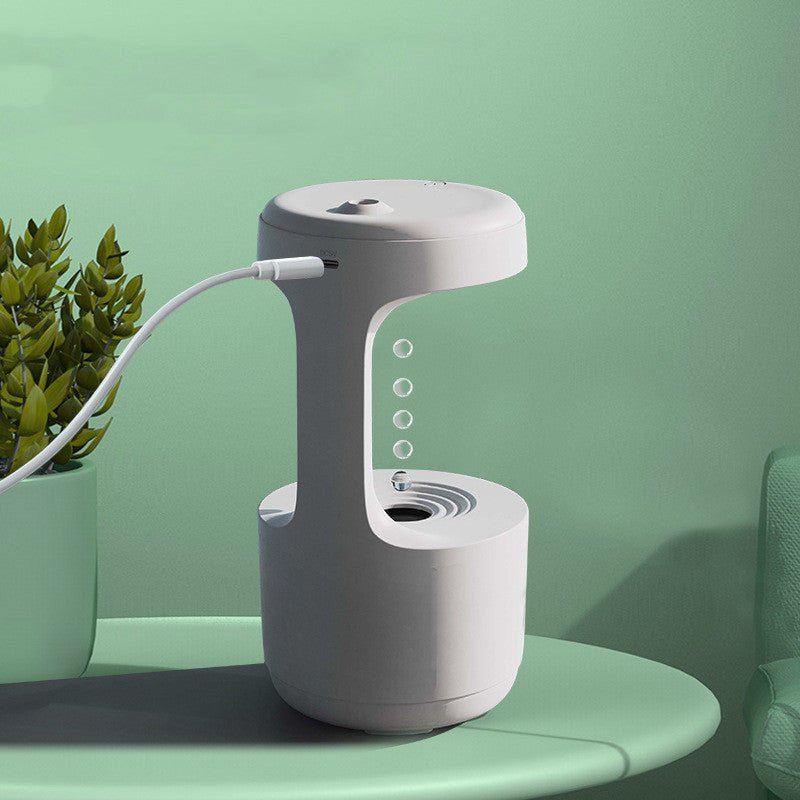 Humidificateur Anti-Gravité avec Horloge Goutte d’Eau, Diffuseur d’Arôme Ultra-Silencieux pour Bureau et Chambre, Grande Capacité - IVOIRART.COM