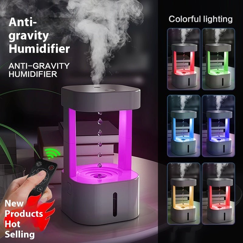 Humidificateur d'air innovant anti-gravité goutte d'eau, silencieux, 580ML - IVOIRART.COM