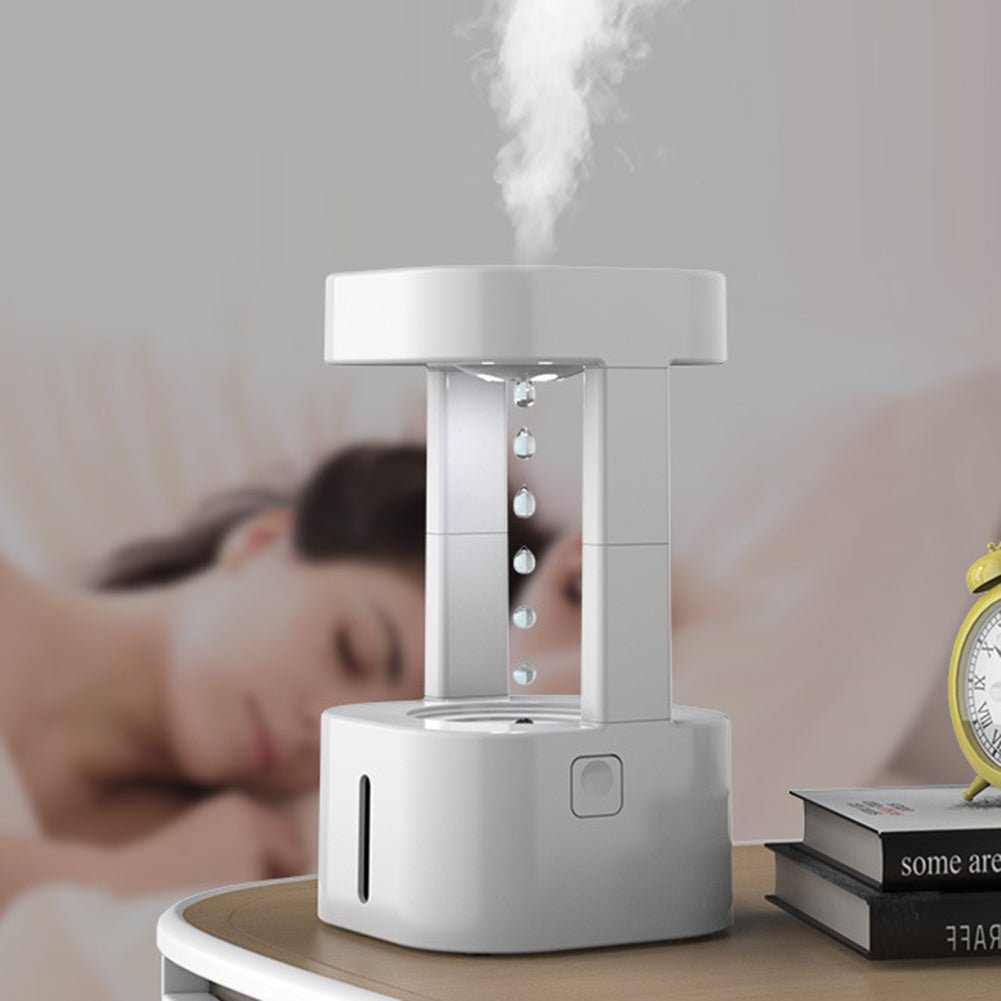 Humidificateur d'air innovant anti-gravité goutte d'eau, silencieux, 580ML - IVOIRART.COM