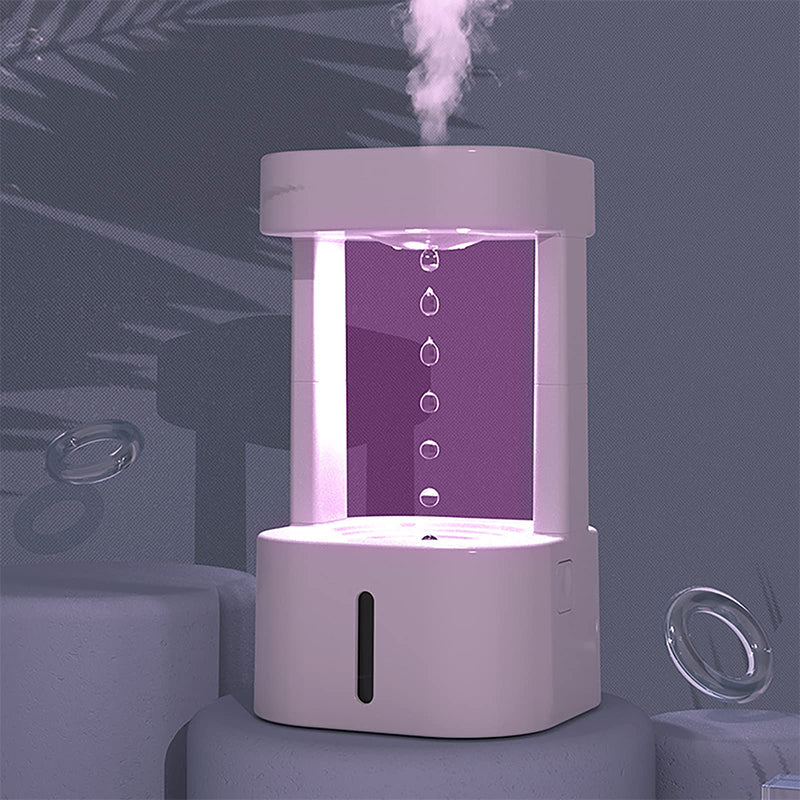 Humidificateur d'air innovant anti-gravité goutte d'eau, silencieux, 580ML - IVOIRART.COM