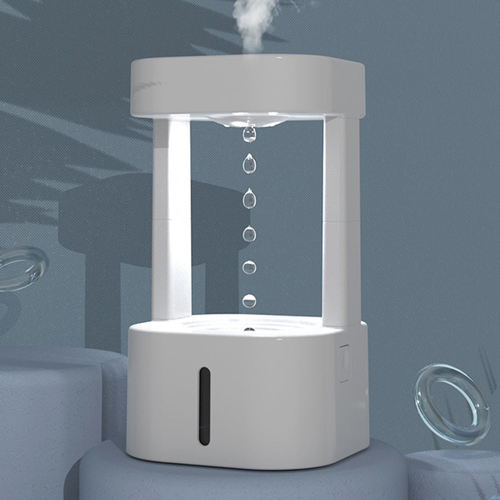 Humidificateur d'air innovant anti-gravité goutte d'eau, silencieux, 580ML - IVOIRART.COM