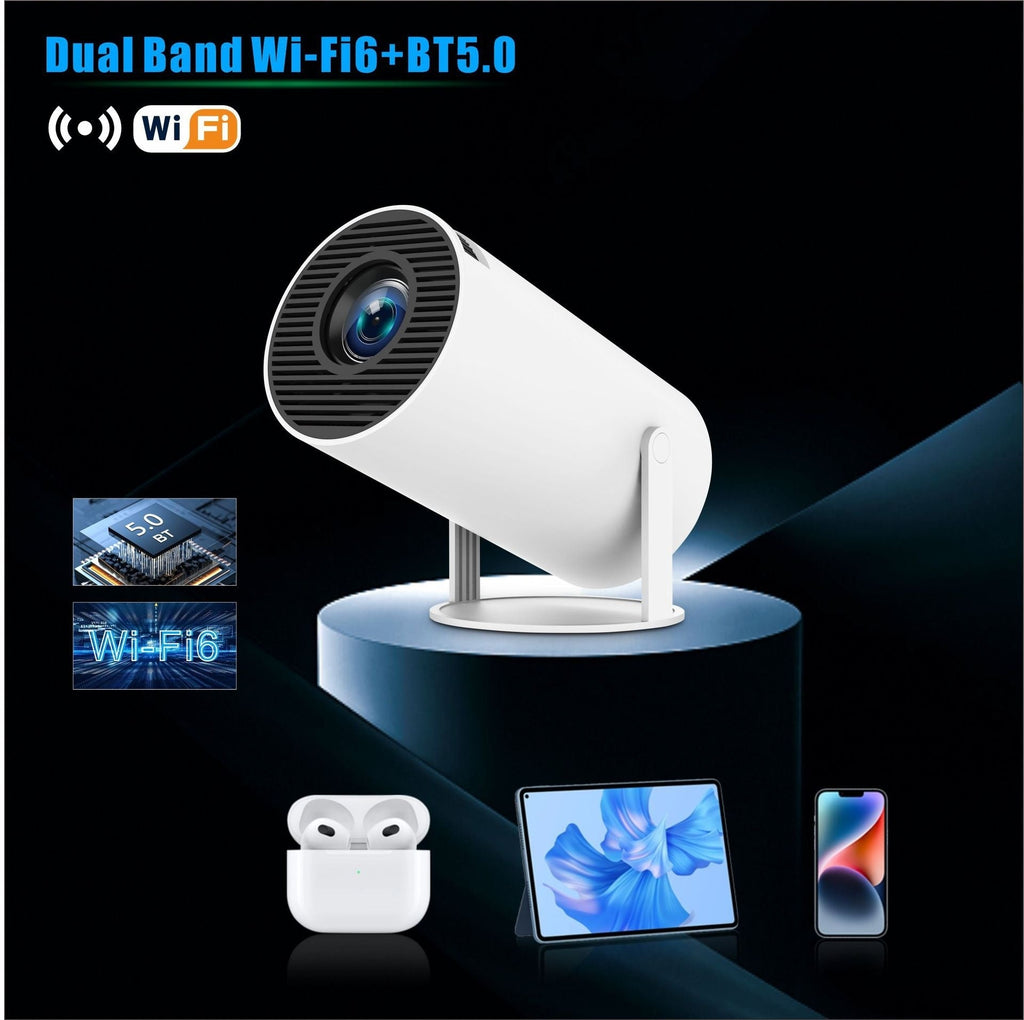 HY300 Pro Projector Home Theater Entertainment Portable Small Projector - IVOIRART.COM