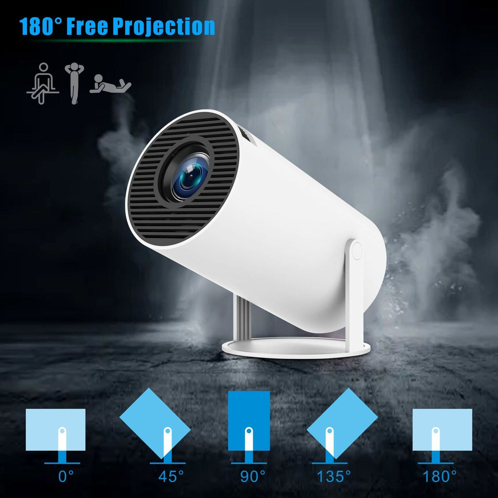 HY300 Pro Projector Home Theater Entertainment Portable Small Projector - IVOIRART.COM