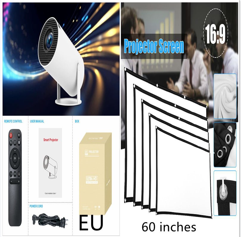 HY300 Pro Projector Home Theater Entertainment Portable Small Projector - IVOIRART.COM