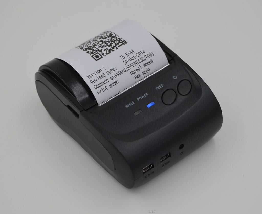 Imprimante Bluetooth Portable Thermique Ultra - Compacte avec Interfaces USB, RS - 232 et Batterie Rechargeable - IVOIRART.COM
