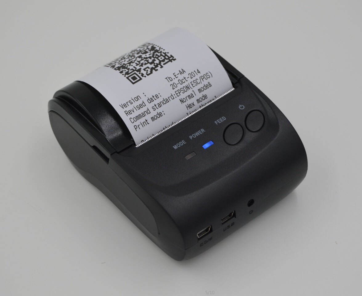 Imprimante Bluetooth Portable Thermique Ultra - Compacte avec Interfaces USB, RS - 232 et Batterie Rechargeable - IVOIRART.COM