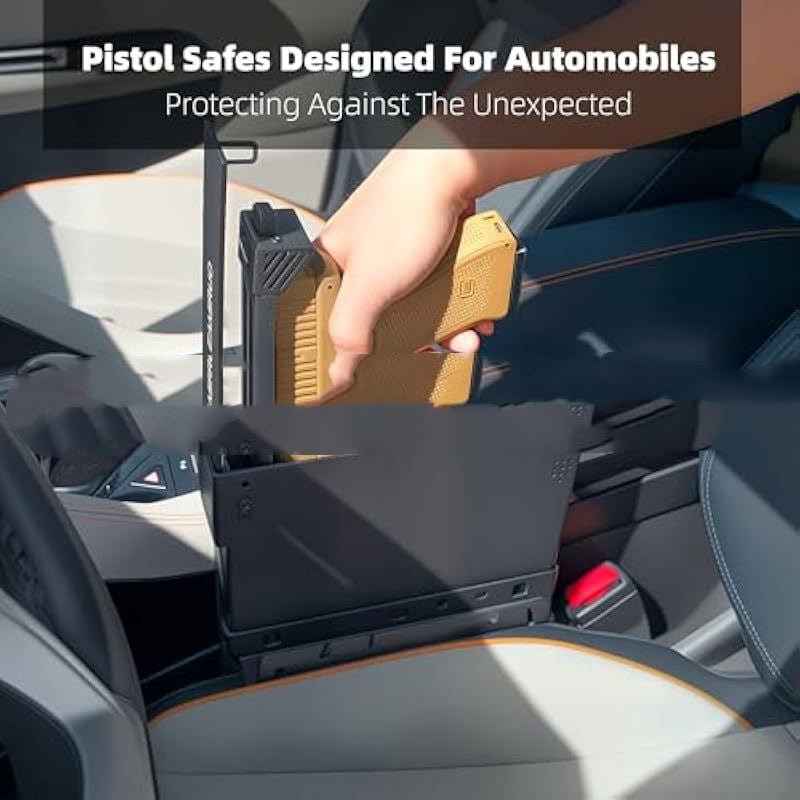 In-car Fingerprint-activated Handgun Safe - IVOIRART.COM
