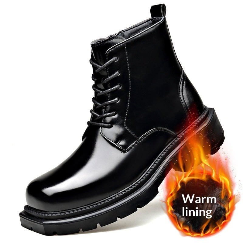 Insulated Boots With A Side Zipper Feature A Thick Sole - IVOIRART.COM