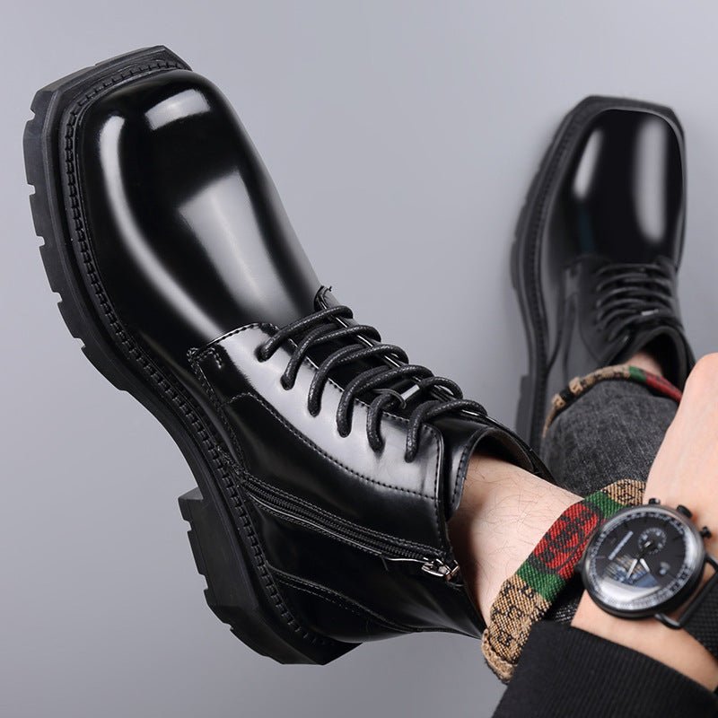 Insulated Boots With A Side Zipper Feature A Thick Sole - IVOIRART.COM