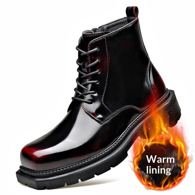 Insulated Boots With A Side Zipper Feature A Thick Sole - IVOIRART.COM
