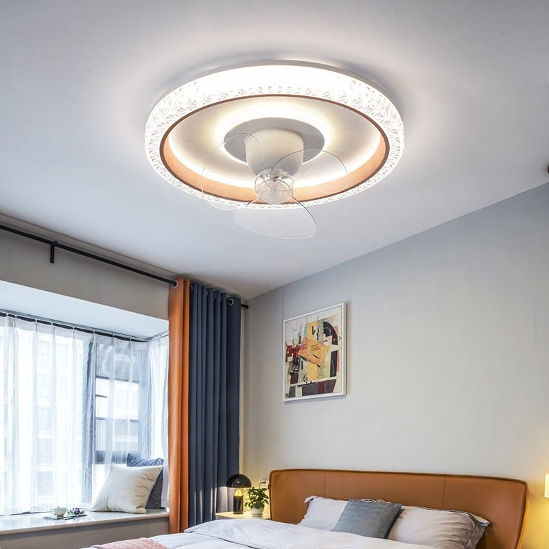 Intelligent Frequency Conversion Household Integrated Electric Fan Lamp - LED v2 - IVOIRART.COM