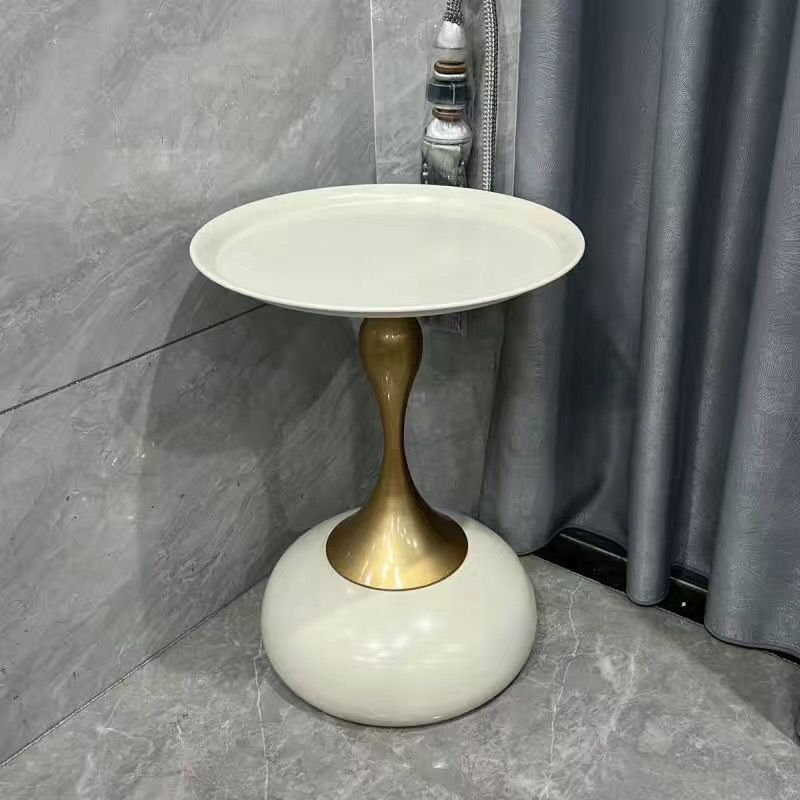 Iron Edge Small Apartment Coffee Table - IVOIRART.COM
