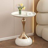 Iron Edge Small Apartment Coffee Table - IVOIRART.COM